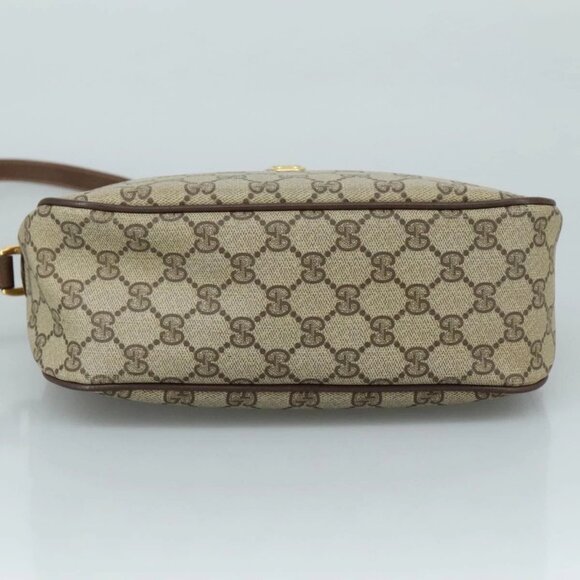 GUCCI GG Supreme Web Sherry Line Shoulder Bag PVC Beige Red 89 02 077 Auth 94269 - Picture 7 of 16
